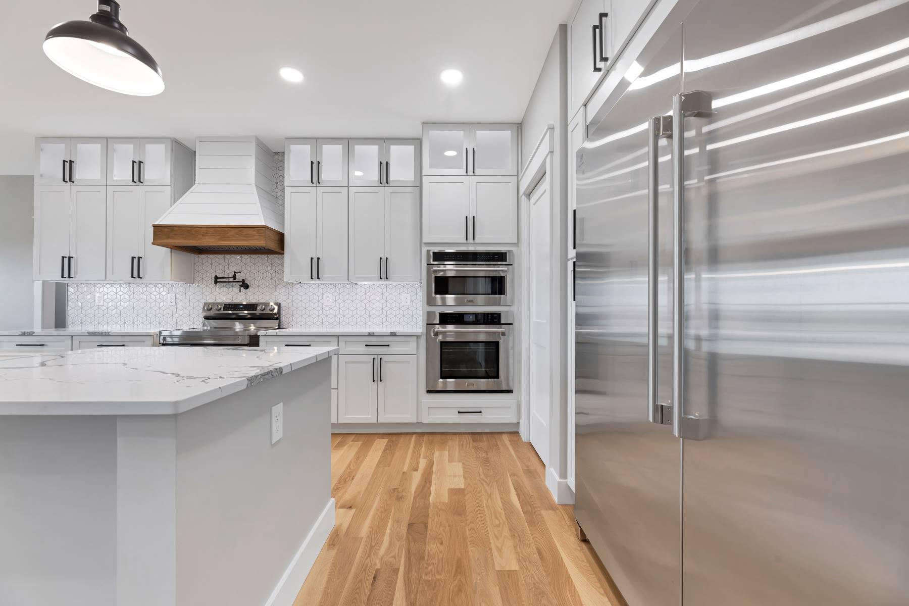 modern white kitchen appliances