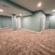 mint basement finishing with carpet floor